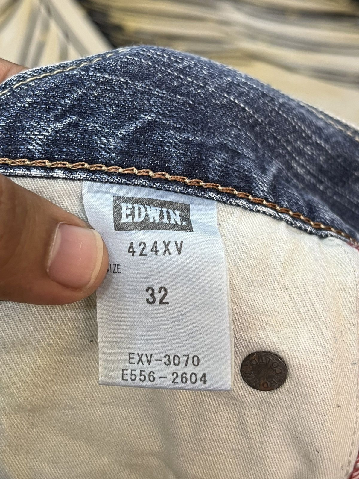 Edwin × Japanese Brand Vintage Edwin XV Baggy Ripped Grunge Denim Size US 32 / EU 48 - 10 Thumbnail