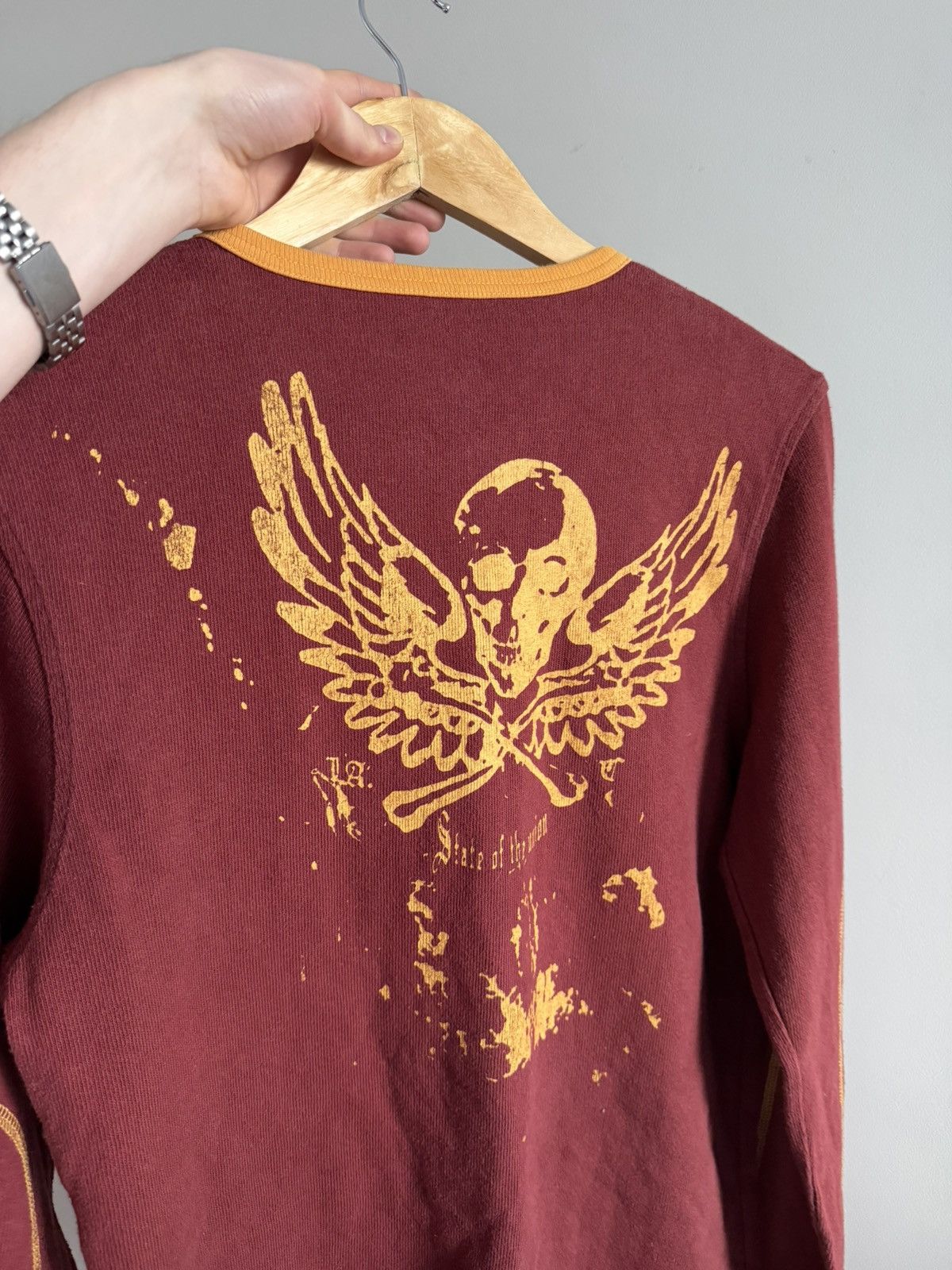 Vintage Vintage Avant-Garde Skull Wing Long Sleeve Size US M / EU 48-50 / 2 - 6 Thumbnail
