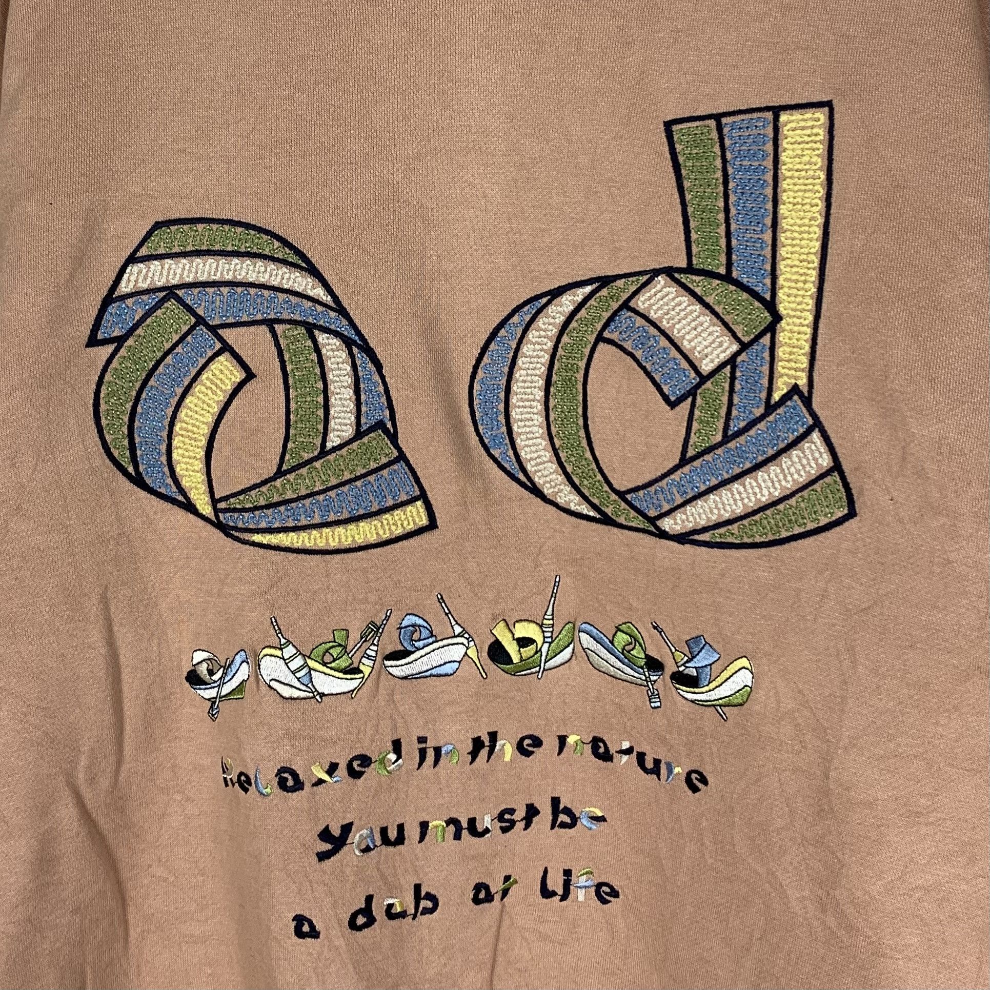 Vintage Vintage 90s ADABAT Sweatshirt Crewneck Collared Size US L / EU 52-54 / 3 - 3 Thumbnail