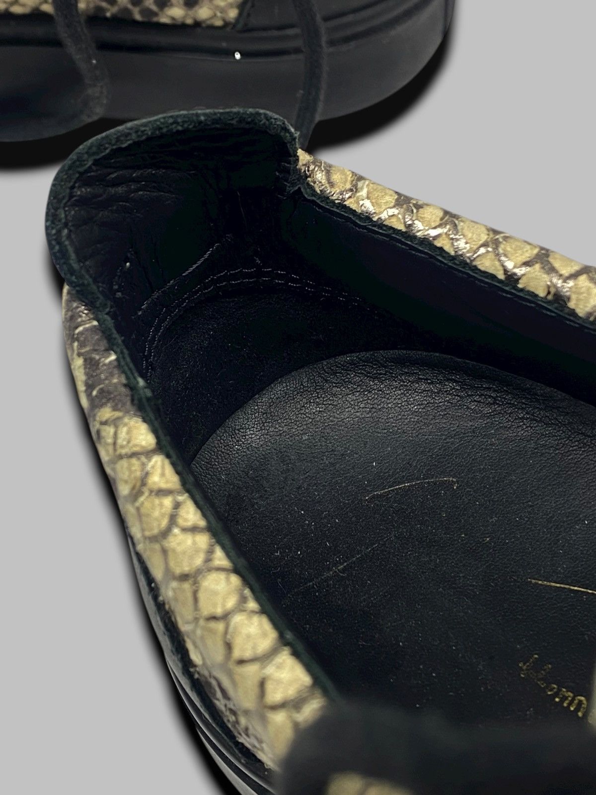 Giuseppe Zanotti Giuseppe Zanotti Snakeskin Leather High Top Sneakers Shoes Size US 8 / EU 41 - 17 Thumbnail
