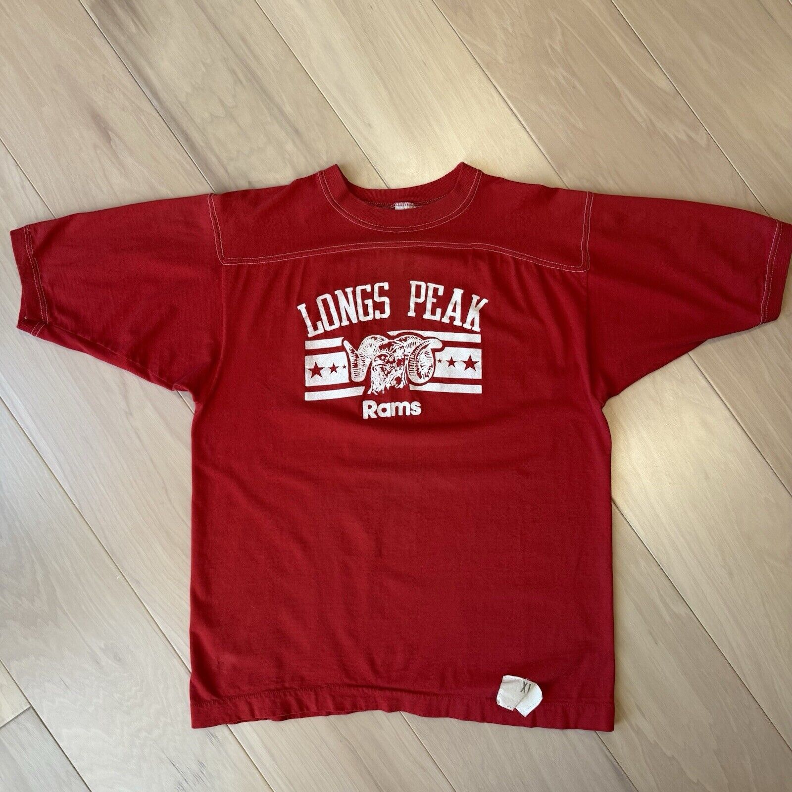 Vintage Vintage Longs Peak Rams Shirt XL Red 70s Made in USA Size US XL / EU 56 / 4 - 2 Thumbnail