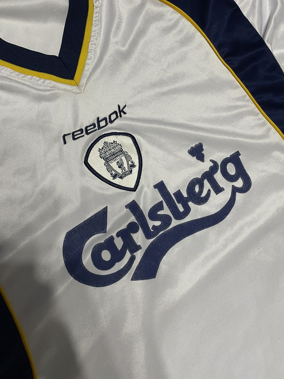 Reebok × Vintage Vintage 2001 Liverpool Reebok Away Jersey Size US L / EU 52-54 / 3 - 10 Thumbnail