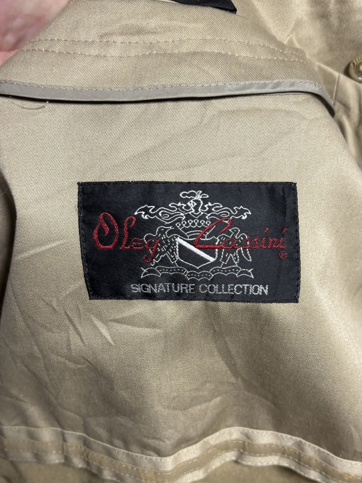 Oleg Cassini Vintage Trench Coat Long Duster Belted Utility Designer 80s Size US M / EU 48-50 / 2 - 14 Thumbnail