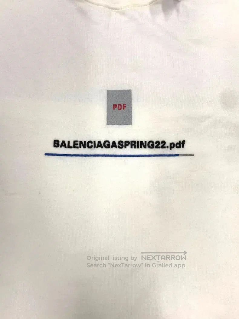Balenciaga Balenciaga Logo Print Crewneck Short Sleeve T-Shirt. Size US S / EU 44-46 / 1 - 3 Thumbnail