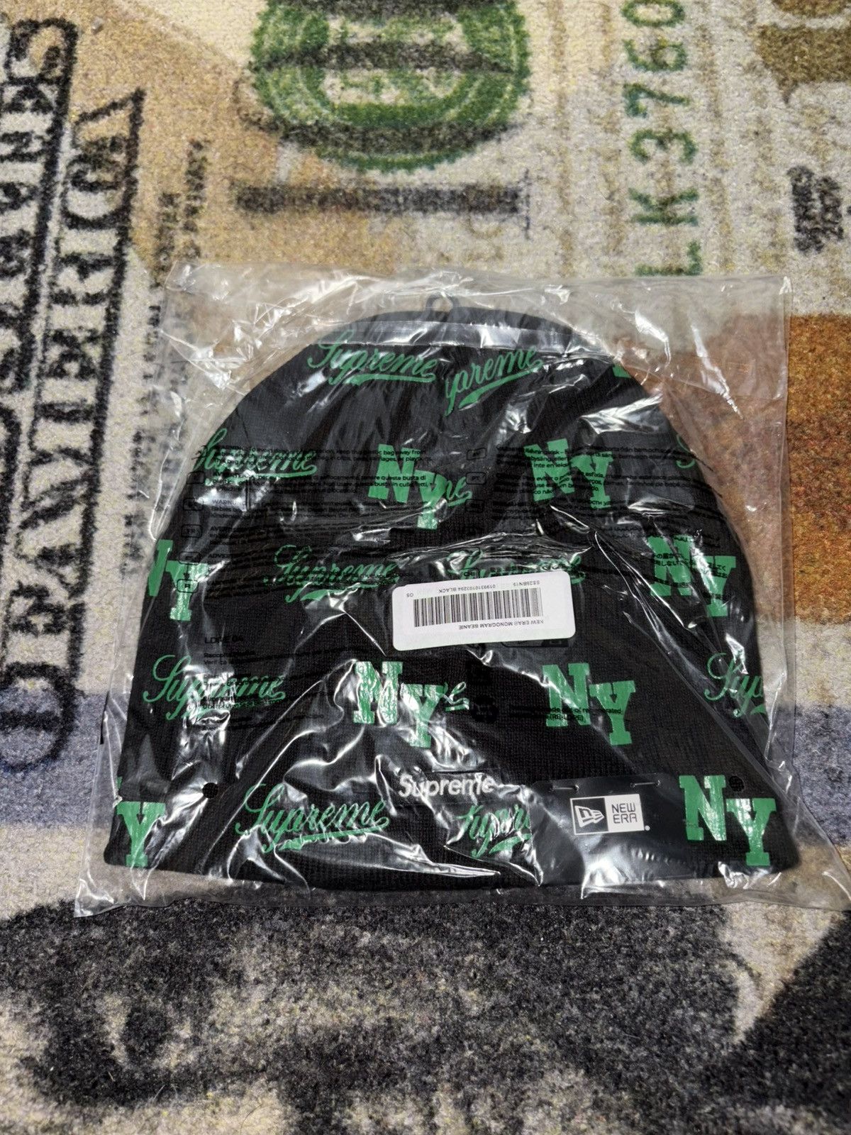 New Era × Supreme Supreme New Era Monogram Beanie Size ONE SIZE - 2 Thumbnail