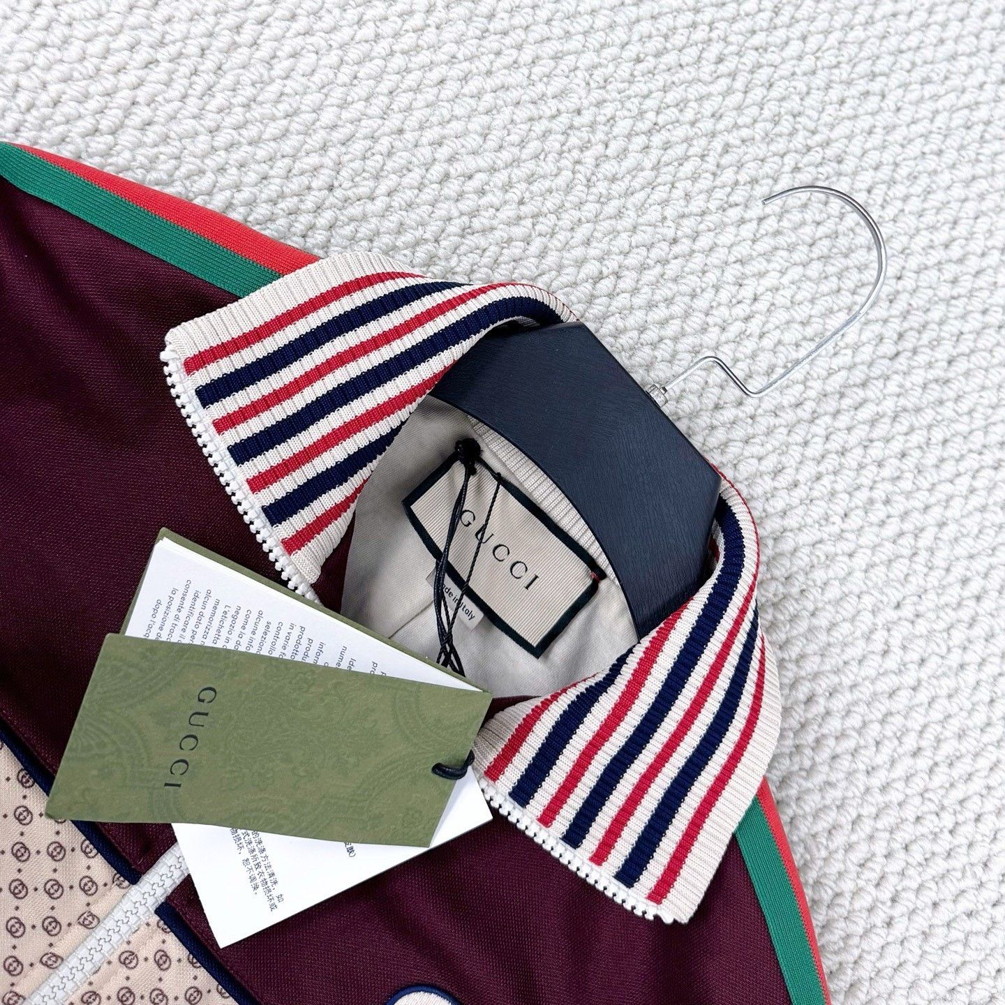 Gucci Gucci Patchwork Double G Red-Green Web Zip Jacket Size US M / EU 48-50 / 2 - 3 Thumbnail