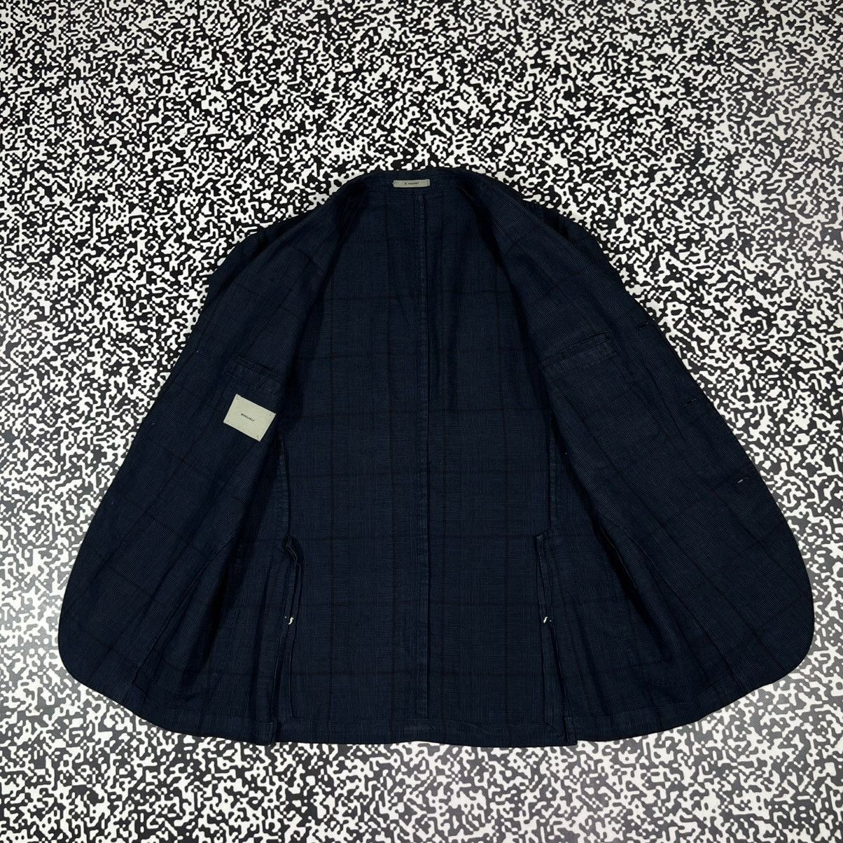 Boglioli BOGLIOLI K Jacket Linen Checked Blazer Luxury Casual Style Size 40R - 15 Thumbnail