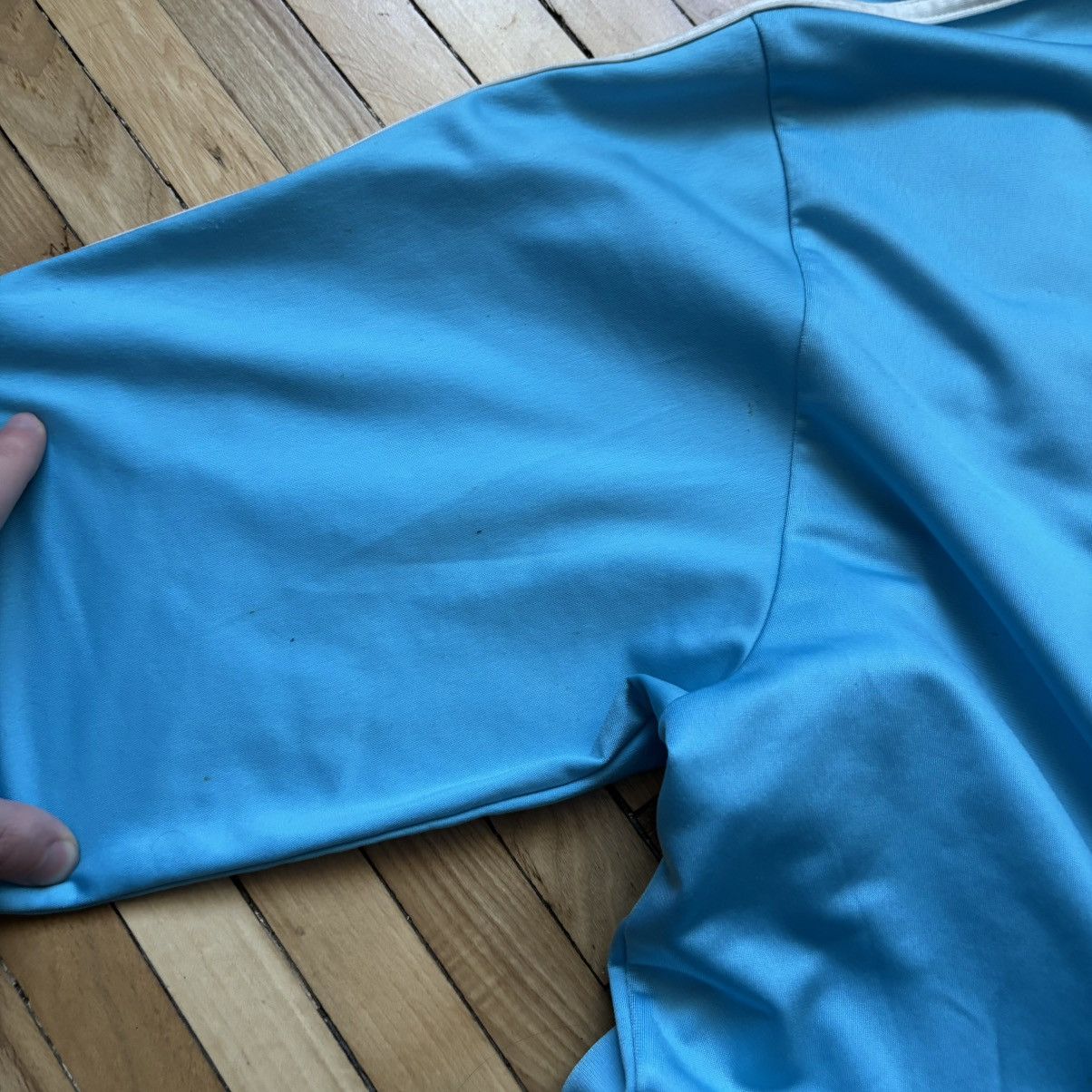 Adidas Vintage 00’s Y2K Adidas Track Jacket Light blue Size US L / EU 52-54 / 3 - 6 Thumbnail