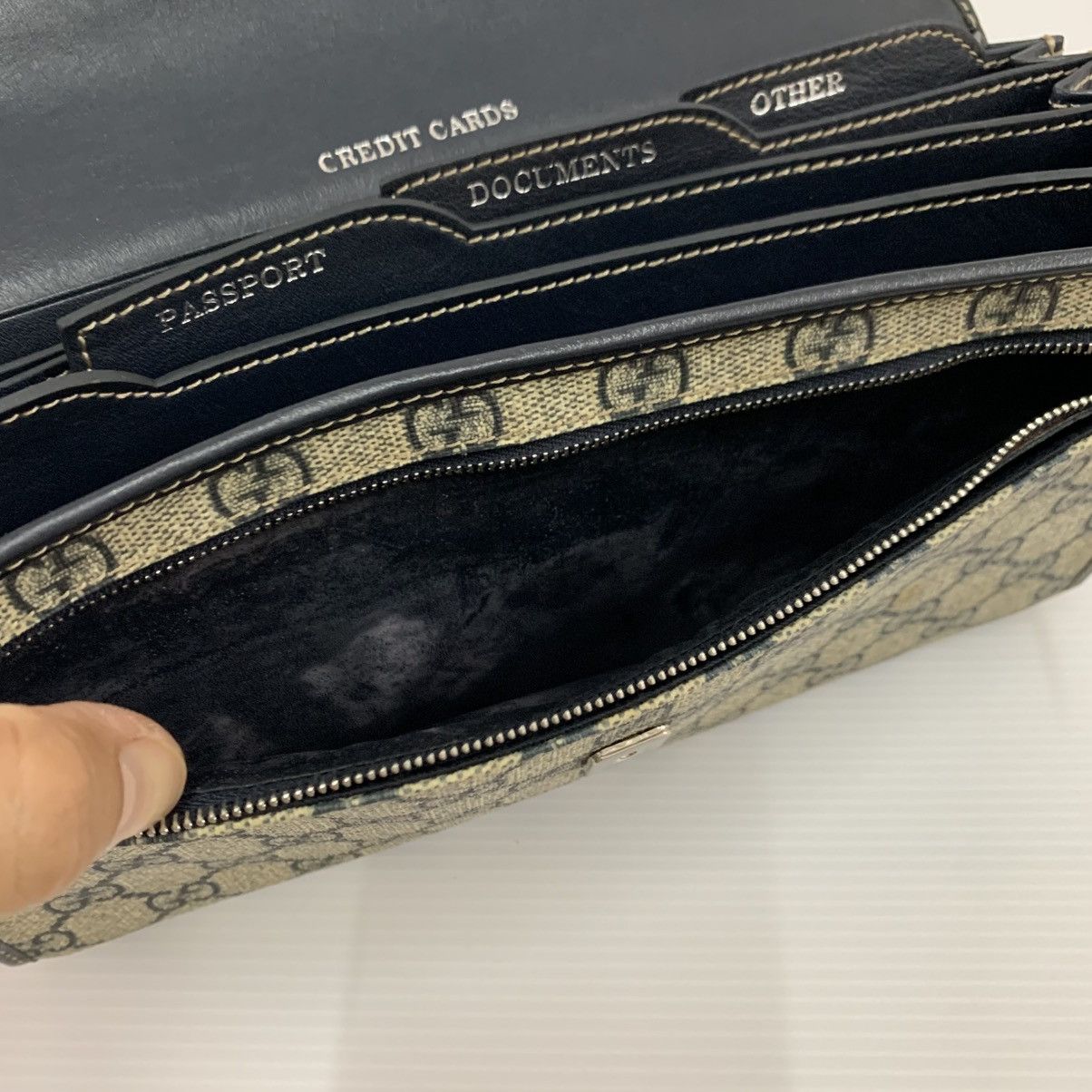 Gucci Gucci GG Monogram Clutch Bag Pre Owned Size ONE SIZE - 11 Thumbnail
