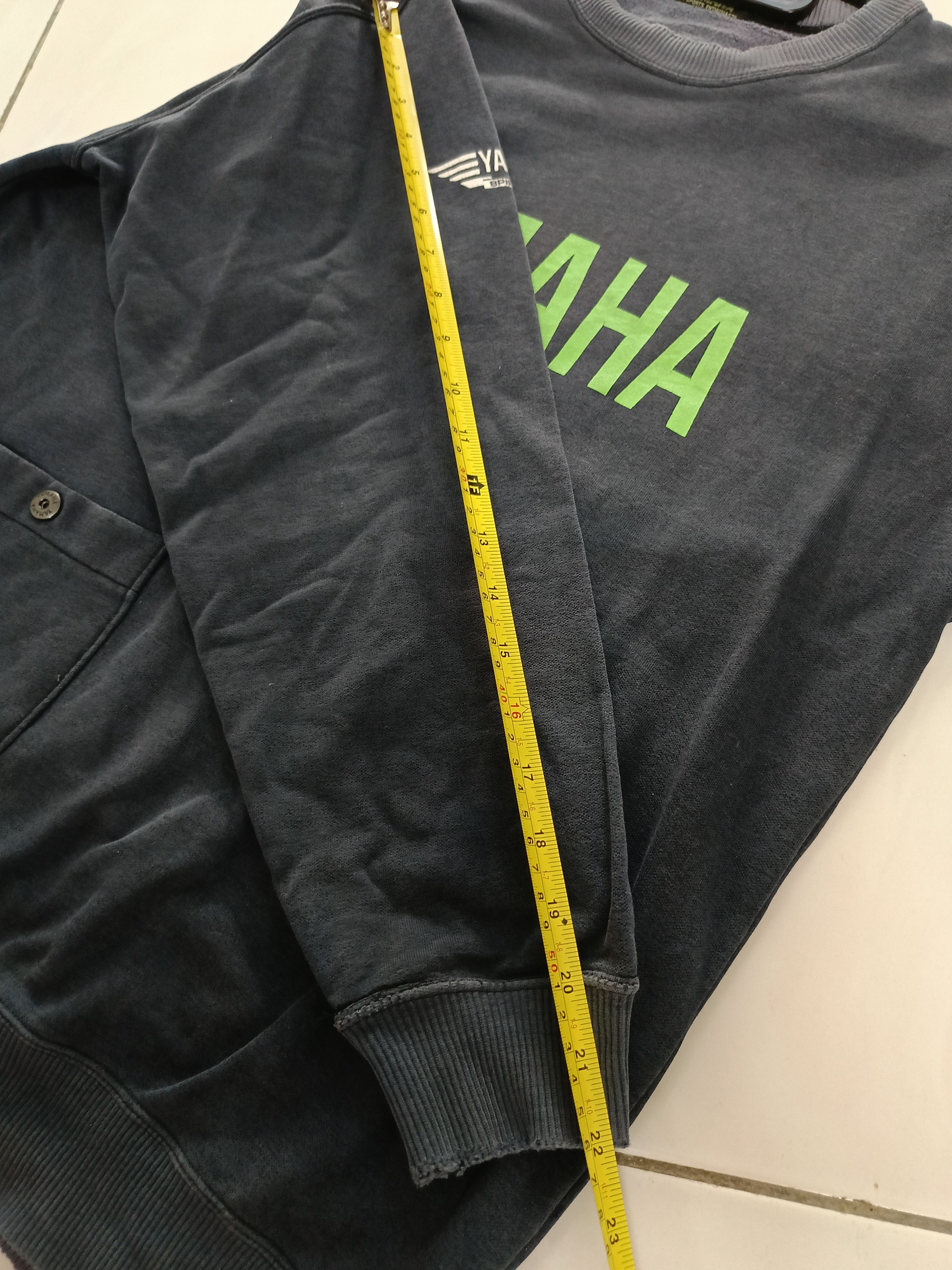 Vintage × Yamaha Vintage Yamaha Distressed Spell out Single pocket Sweater Size US M / EU 48-50 / 2 - 10 Thumbnail