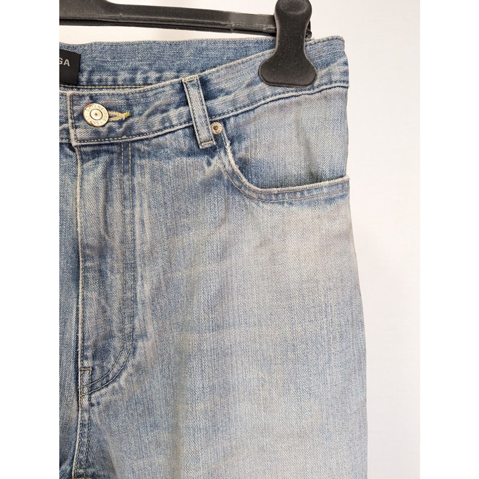 Balenciaga o1rshd1 Q:2 / Flared Denim Pants in Blue Size US 30 / EU 46 - 8 Thumbnail