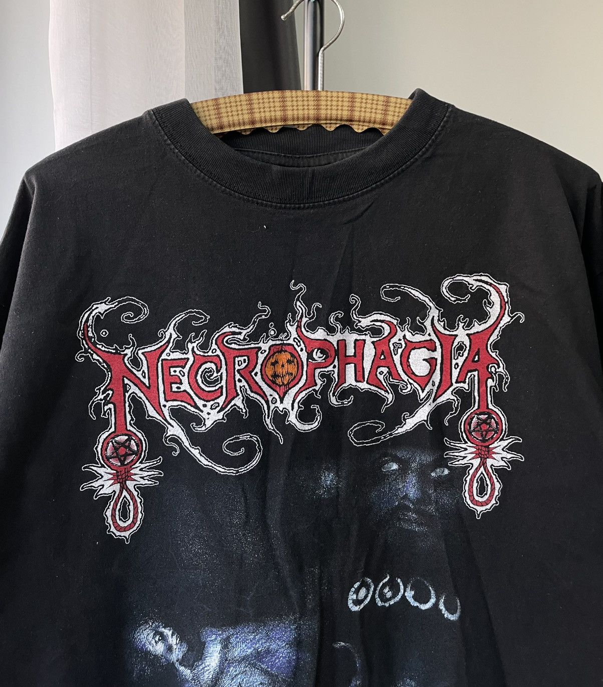 Vintage Necrophagia 2000 Vintage T-Shirt Black 100% Cotton Rare Deat Size US XL / EU 56 / 4 - 3 Thumbnail