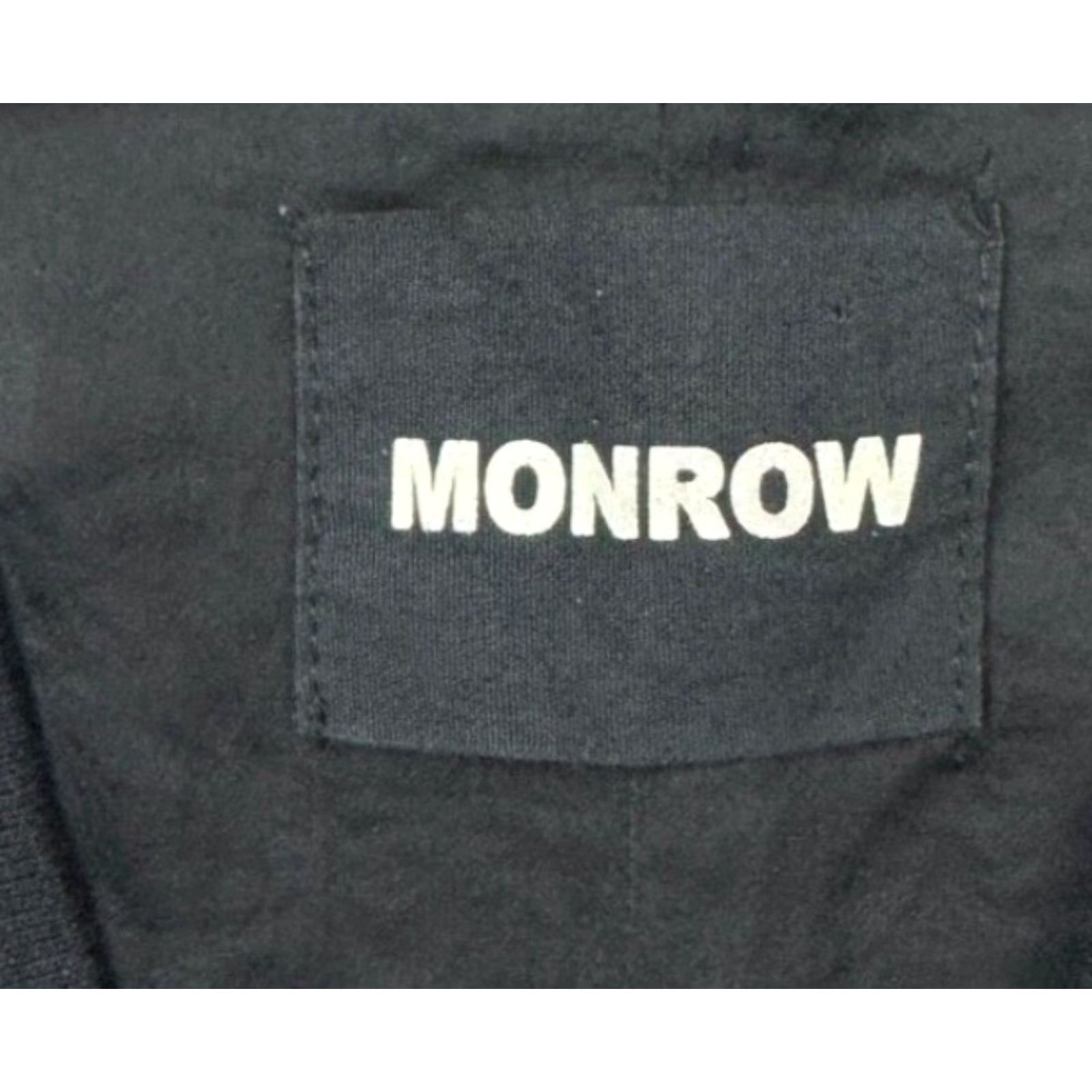 MONROW Monrow Women’s Full Zip L/S Jacket Sweatshirt Black Small Size S / US 4 / IT 40 - 3 Thumbnail