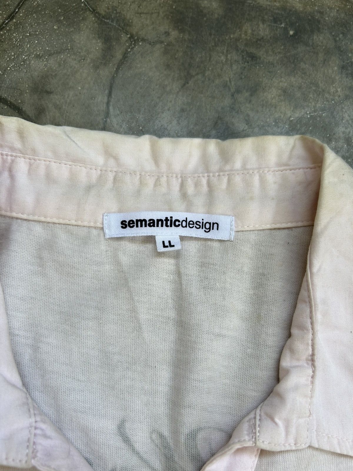 semanticdesign 2000s SemanticDesign Poem Polo Shirt Size US L / EU 52-54 / 3 - 4 Thumbnail