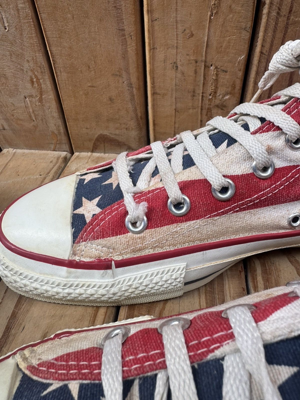 Converse Rare converse all star American flag Converse made in USA 10 Size US 10 / EU 43 - 14 Thumbnail