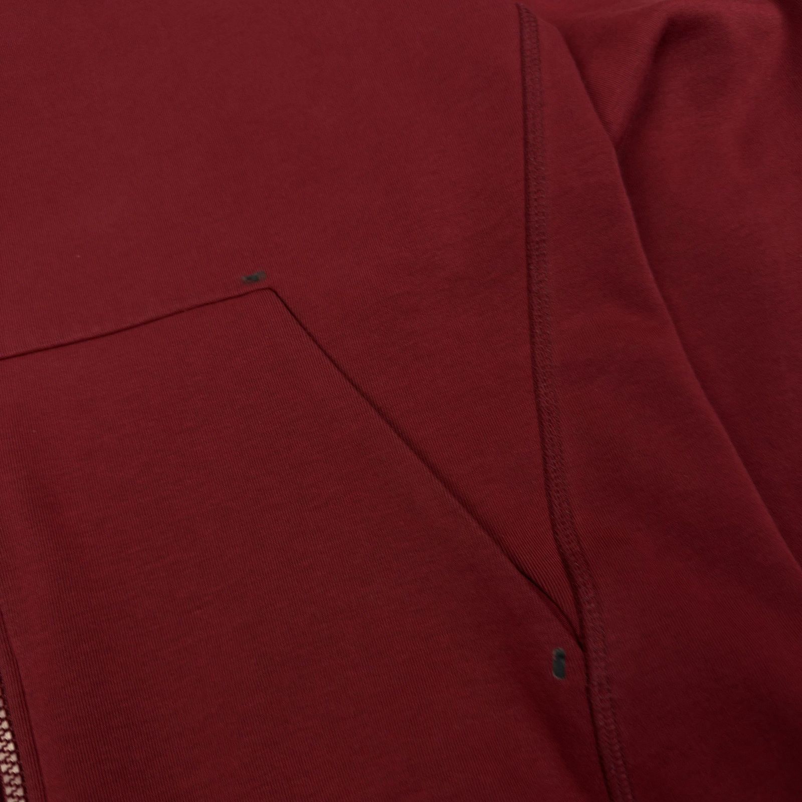 Nike Nike Tech Fleece Men's Red Cotton Spellout Full Zip Hoodie M Size US M / EU 48-50 / 2 - 7 Thumbnail