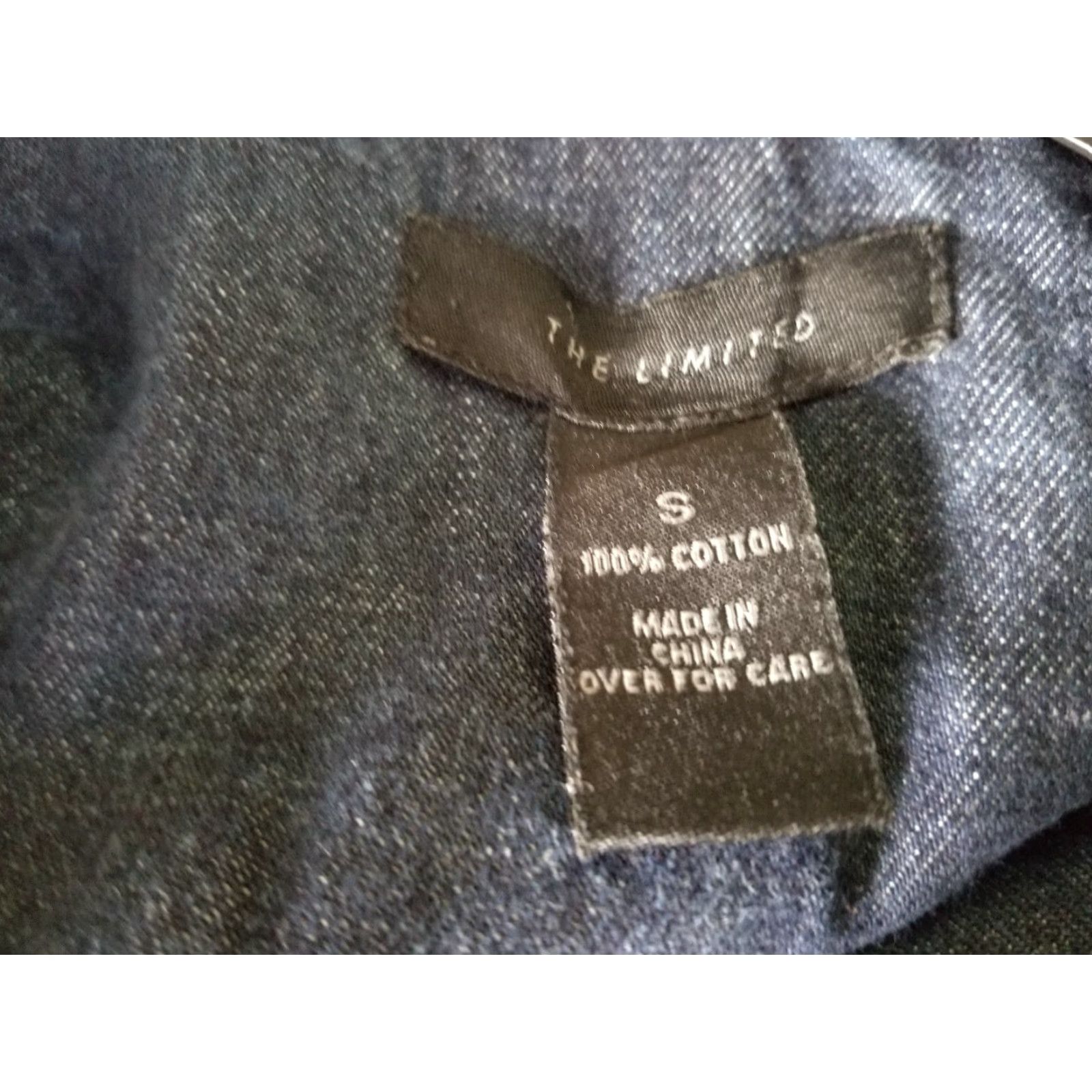 Vintage The Limited Stretch Denim Jacket Women Button Fitted Size Small Blue Denim Jacket Size S / US 4 / IT 40 - 8 Thumbnail