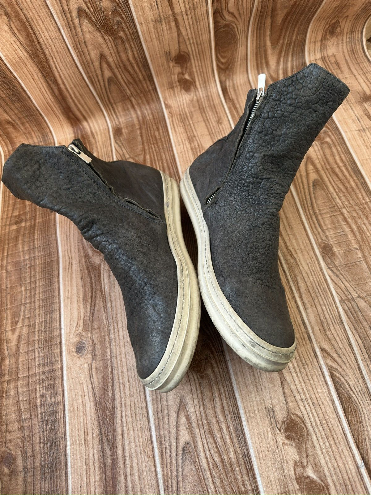 Officine Creative Officine Creative Double Zip up boots Like Rick Owens Size US 12 / EU 45 - 11 Thumbnail
