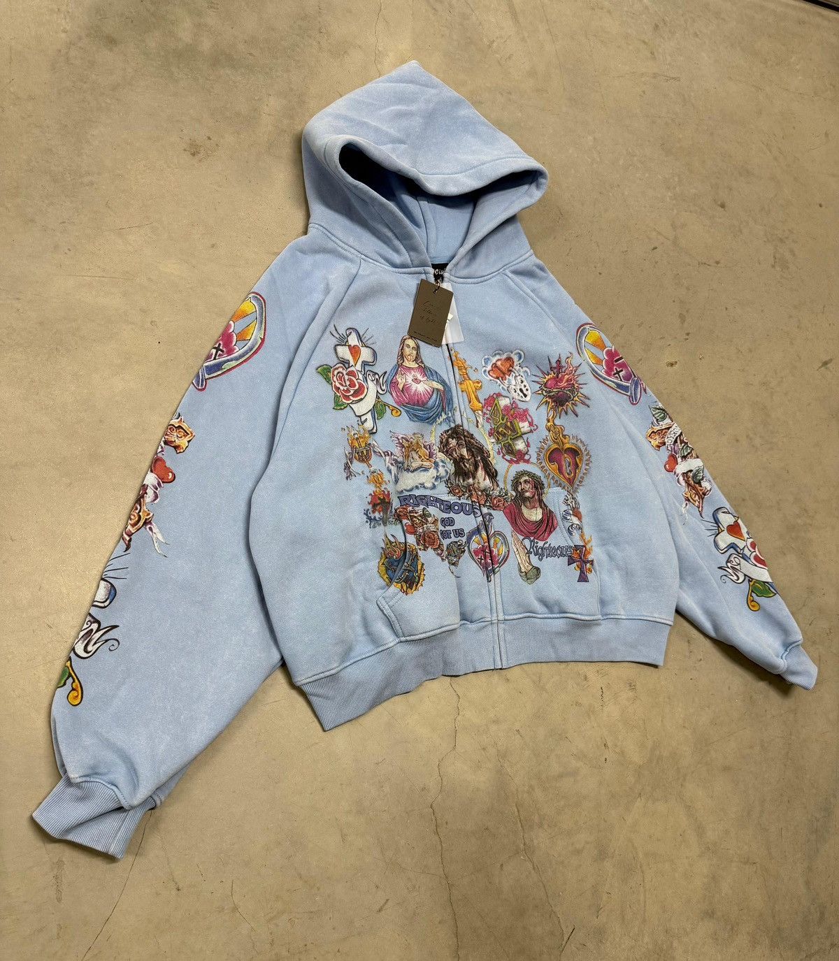 Other We Are Righteous Risen King Blue Zip Up Hoodie X-Large Size US XL / EU 56 / 4 - 2 Thumbnail