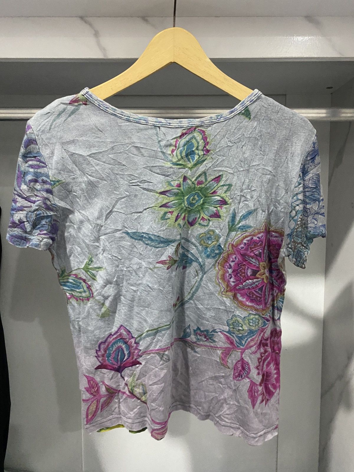 If Six Was Nine 🖤BLACKFRIDAY🖤Rosehip y2k vkei grunge bandan flower shirt Size S / US 4 / IT 40 - 4 Thumbnail