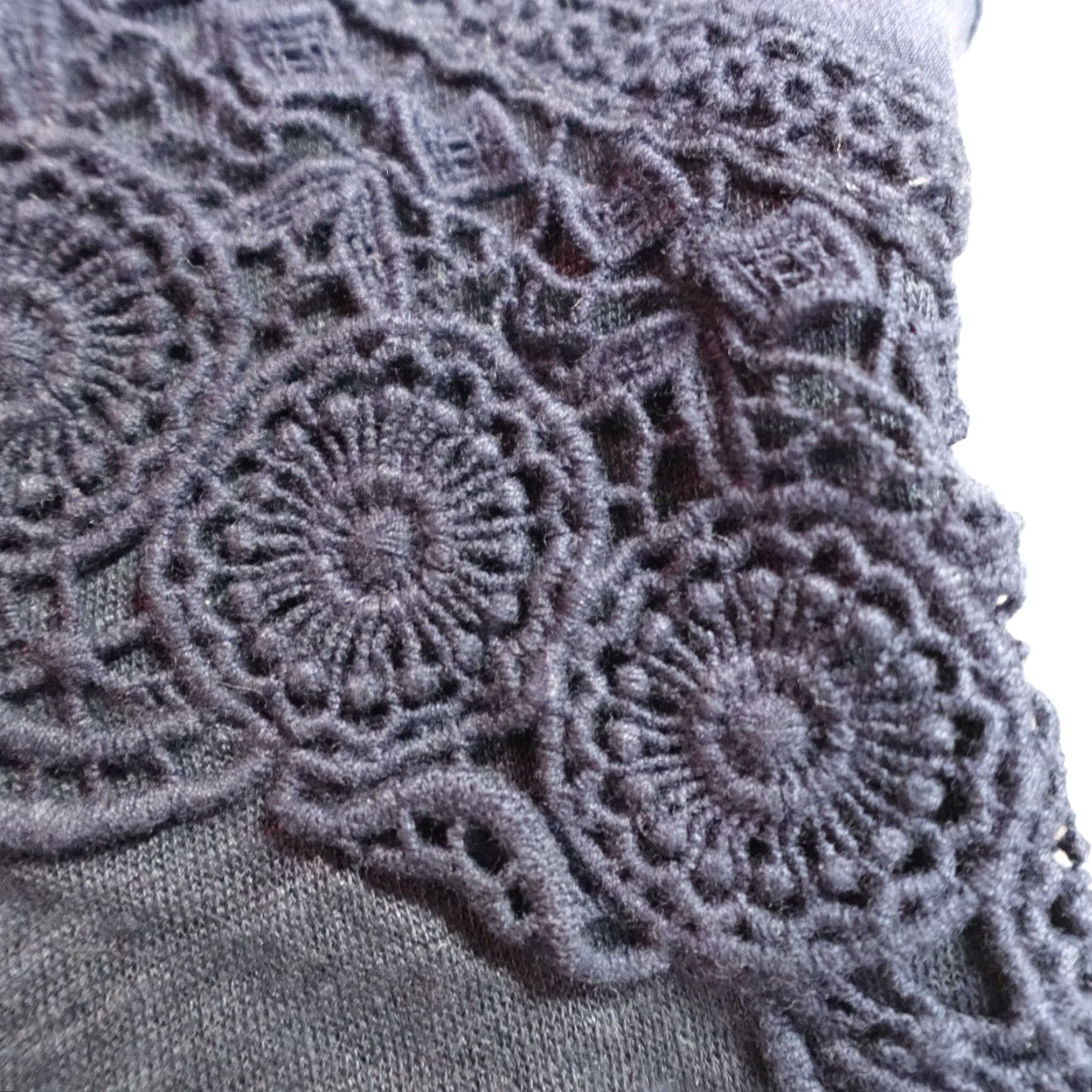 J.Crew VINTAGE J.Crew Womens T-Shirt XS Blue Solid 100% Linen Lace Tank Size XS / US 0-2 / IT 36-38 - 5 Thumbnail
