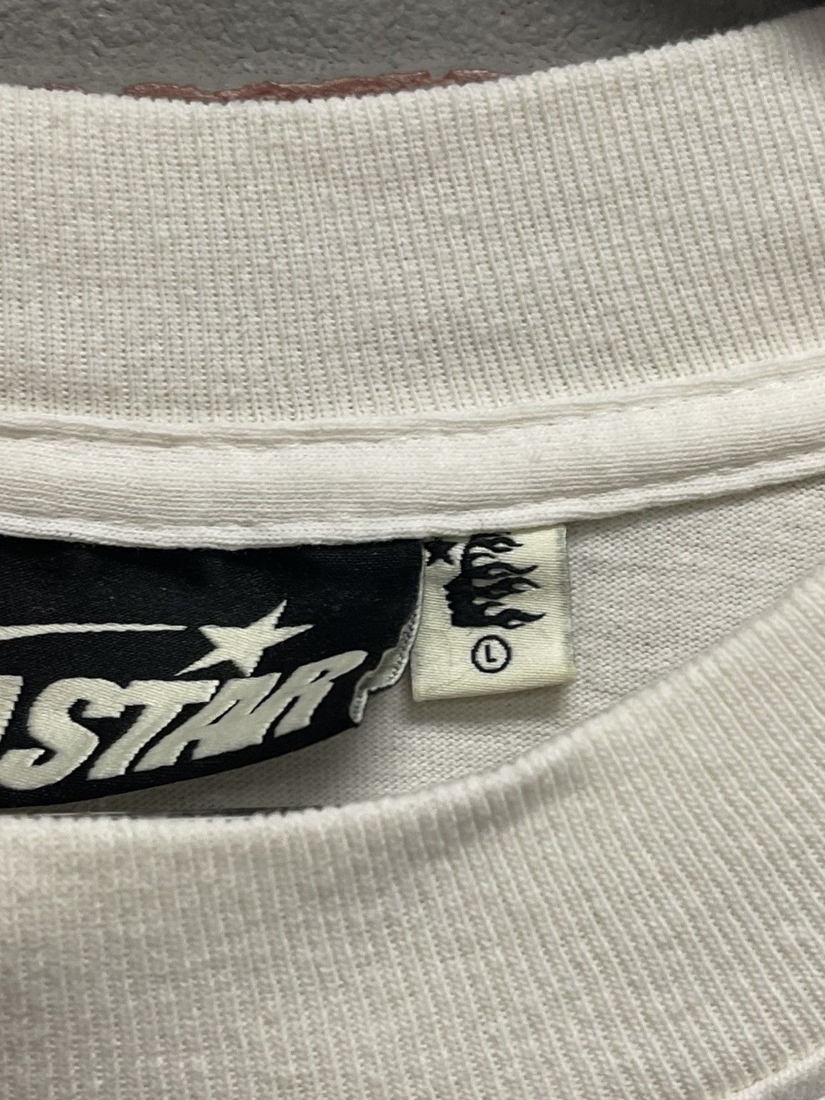 HELLSTAR Size L - Hellstar Classic Tee Shirt White/Black Print Size US L / EU 52-54 / 3 - 7 Thumbnail