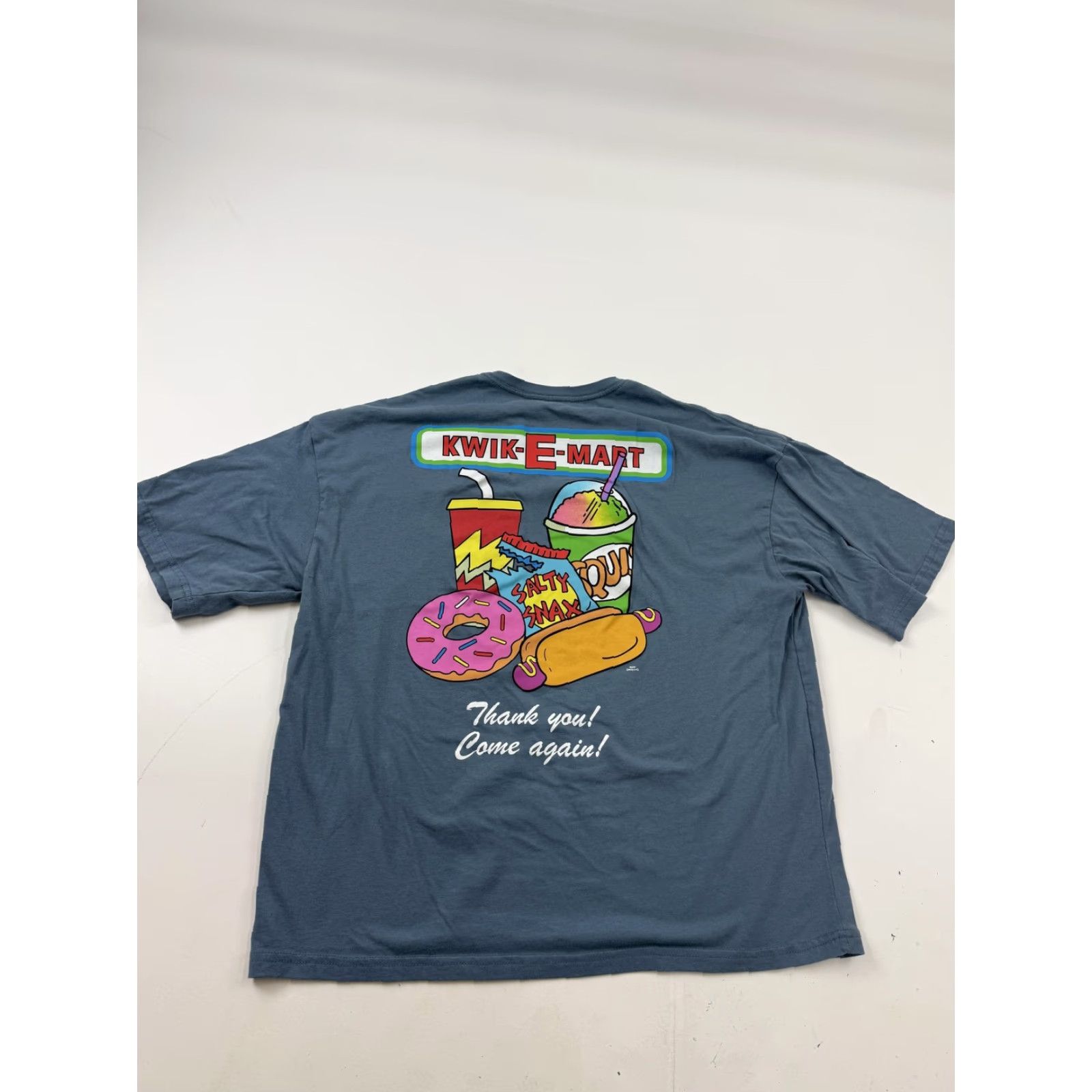 Vintage The Simpsons Kwik-E-Mart Shirt Mens Medium Blue Graphic Tee Thank You Come Again Size US M / EU 48-50 / 2 - 5 Thumbnail