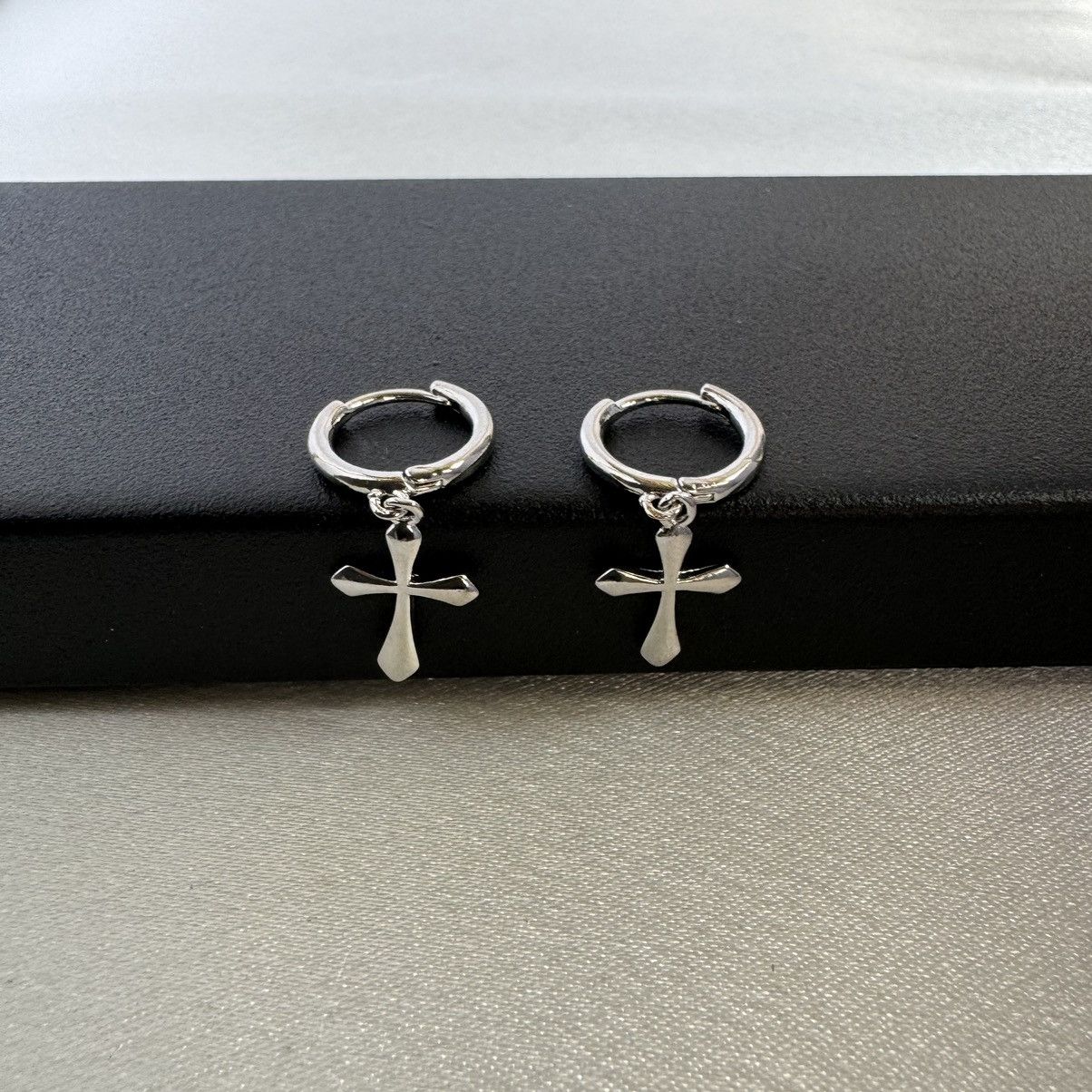 Other Cross Dangle Drop Earrings for Men Women Size ONE SIZE - 2 Thumbnail