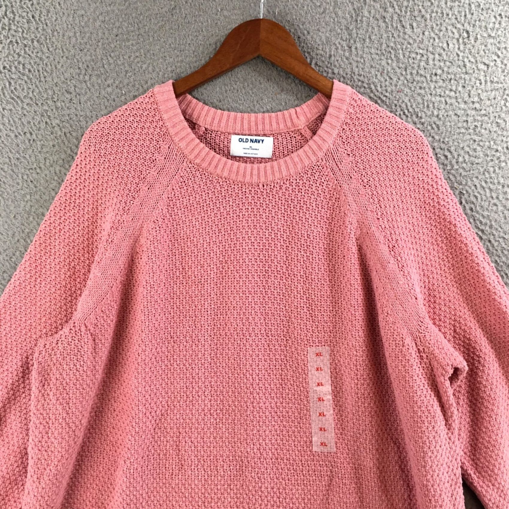 Old Navy Old Navy Sweater Womens XL Crew Neck Long Sleeve Pullover Cotton Blend Pink NEW Size XL / US 12-14 / IT 48-50 - 2 Thumbnail