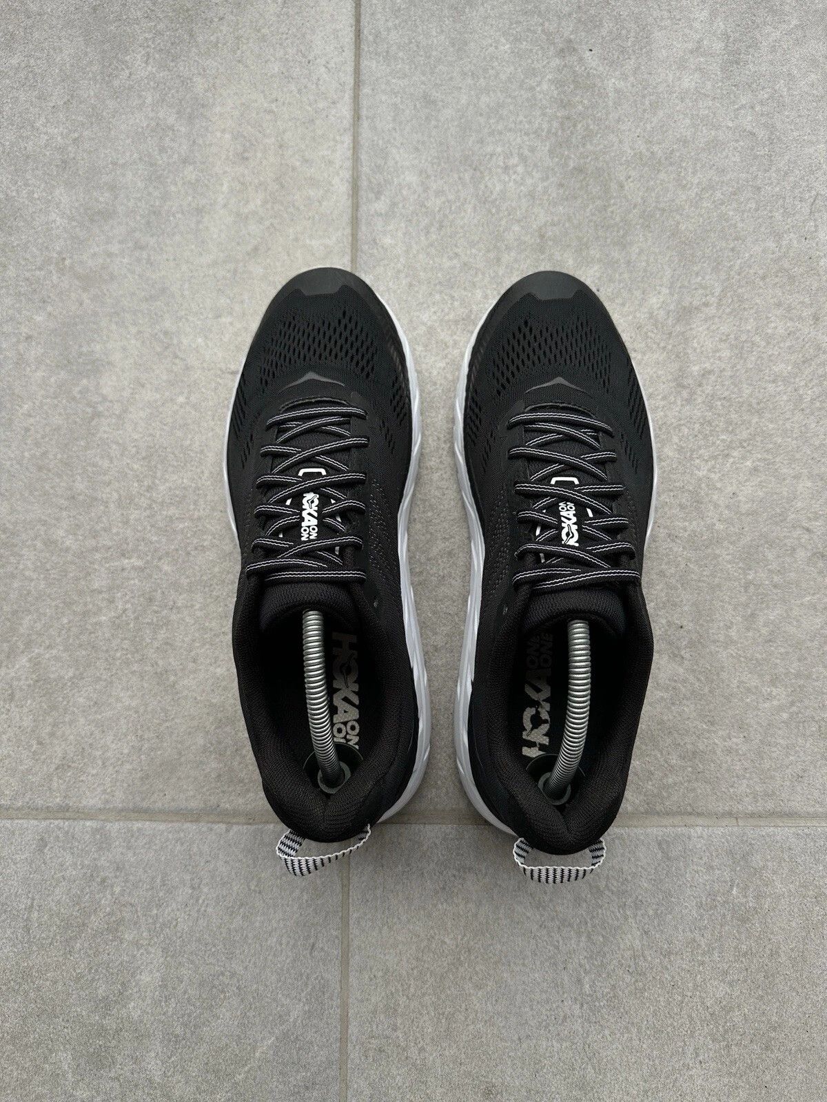 Hoka Hoka One One Clifton 6 Black Running Shoes Mens Size US 9.5 / EU 42-43 - 5 Thumbnail