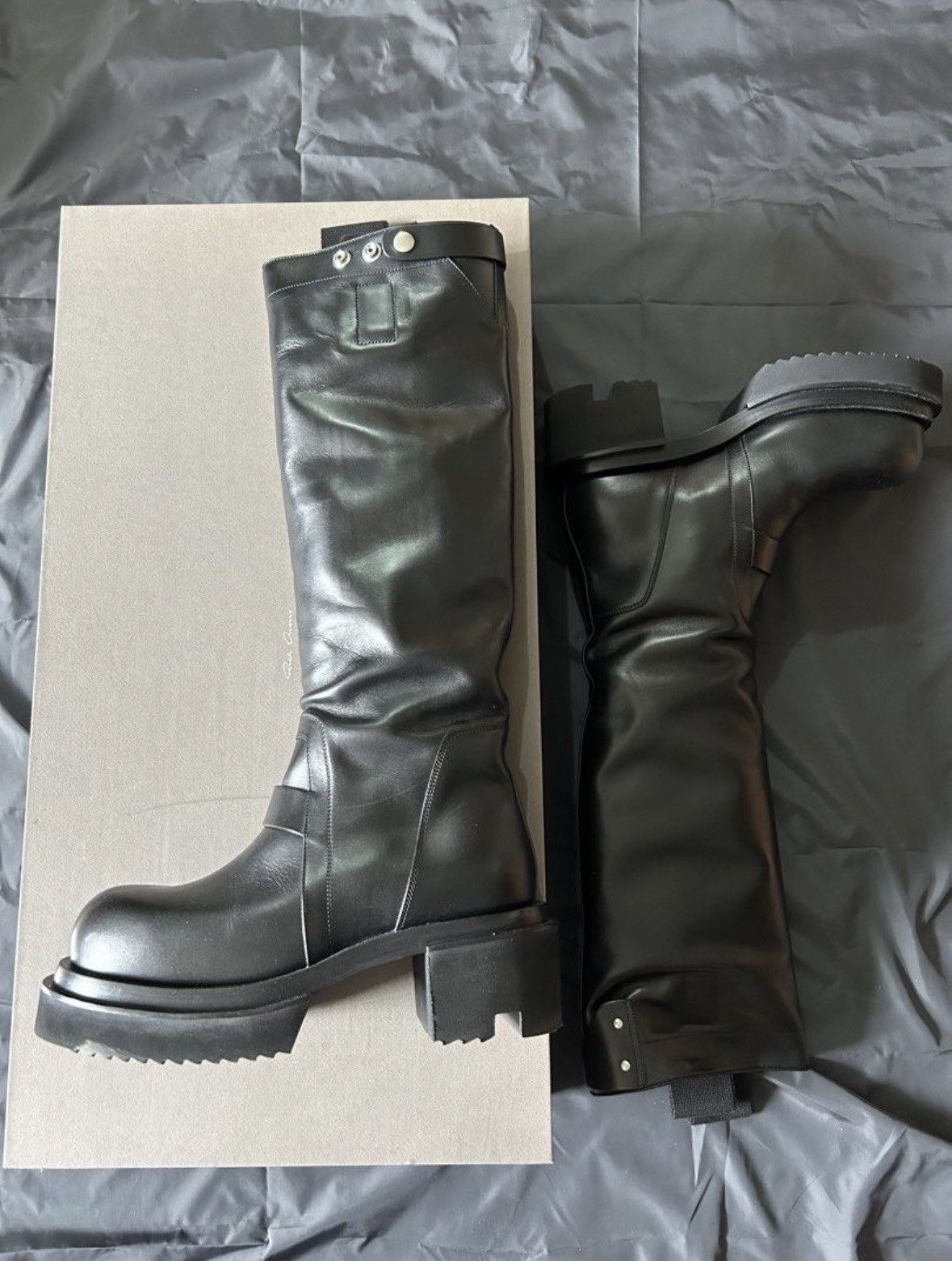 Rick Owens Knee High Boots | Grailed