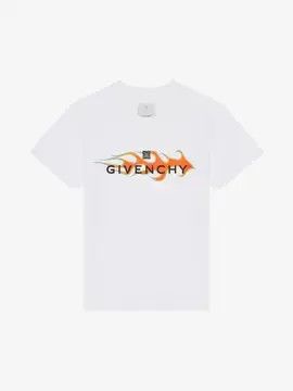 image of Givenchy O1Srvl11E0424 Slim Fit T-Shirt In White, Men's (Size XL)