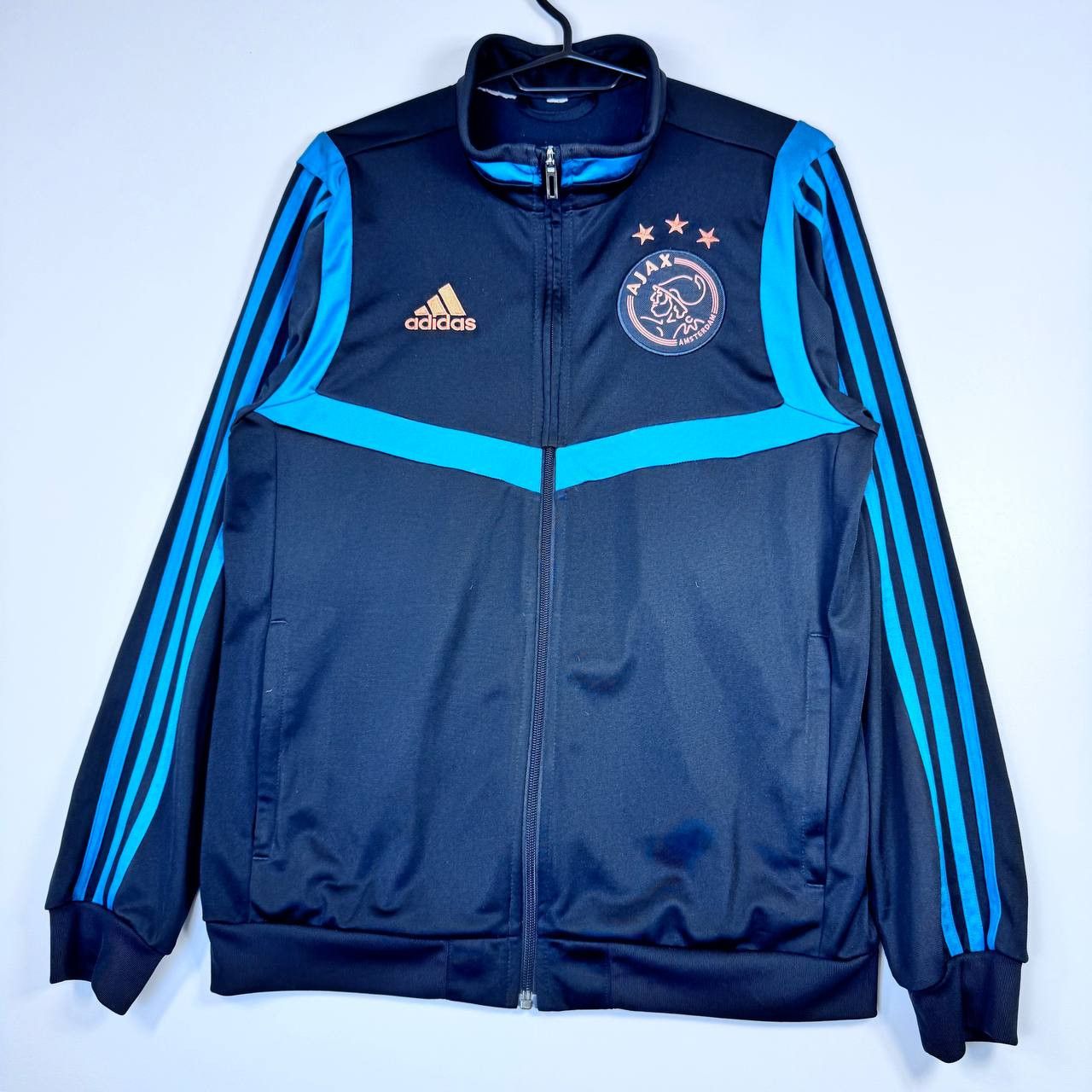 Adidas Adidas Ajax Amsterdam Track Jacket Blue Full Zip Mens Size S Size US S / EU 44-46 / 1 - 1 Thumbnail