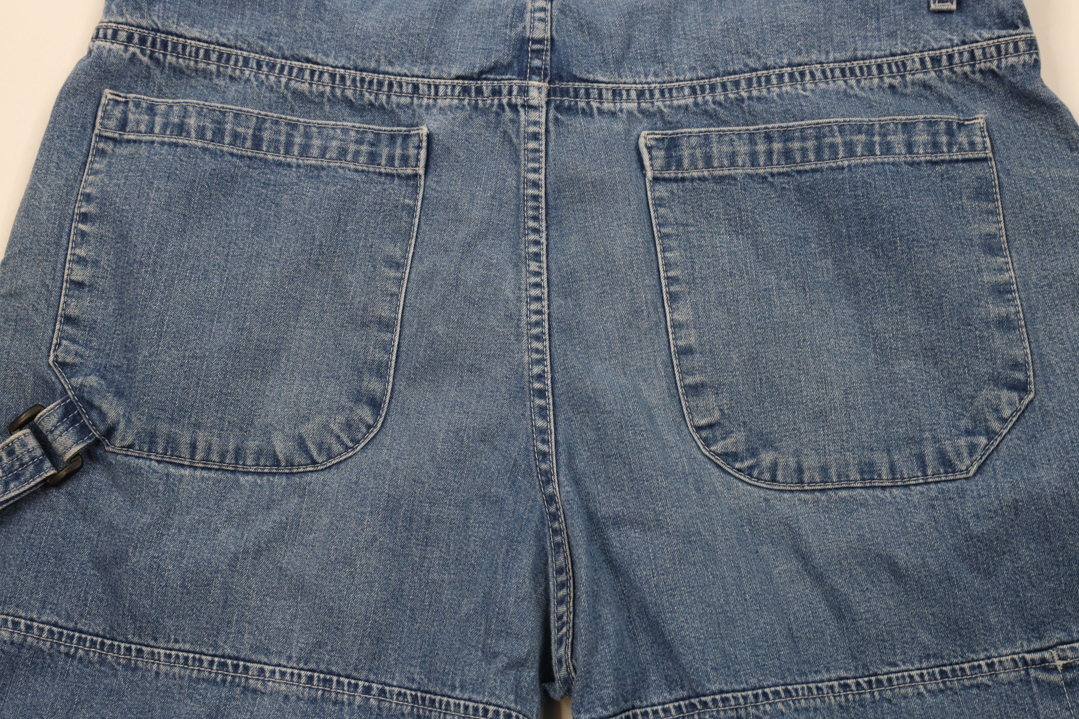 Levi's Vintage Y2K 2000 Levis Baggy Loose Fit Denim Shorts Blue Size US 38 / EU 54 - 11 Thumbnail