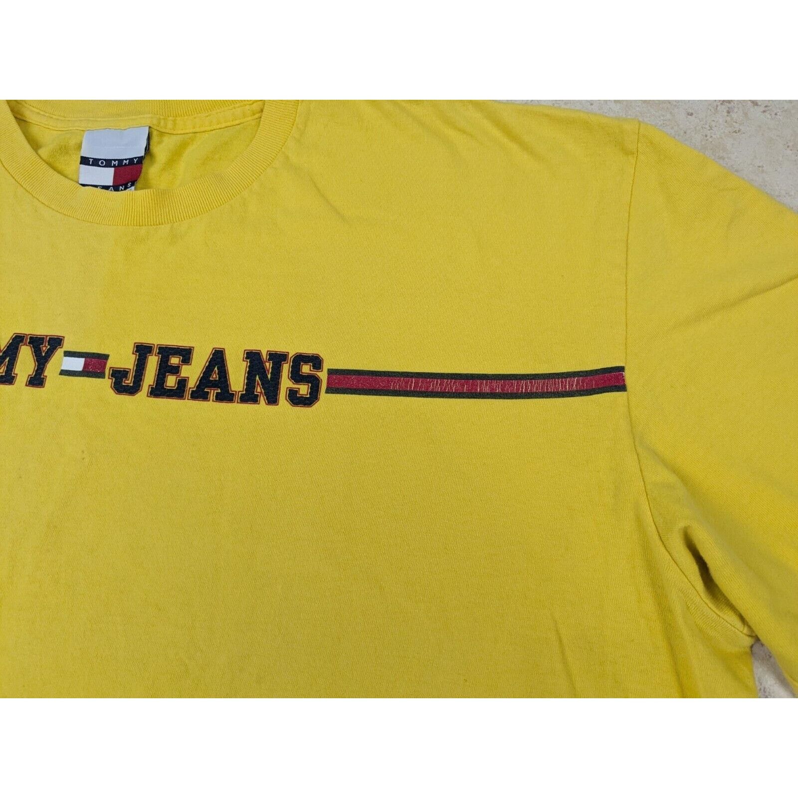 Tommy Hilfiger Vtg Tommy Hilfiger Jeans Shirt Y2k Streetwear Logo Spellout Size US XXL / EU 58 / 5 - 3 Thumbnail