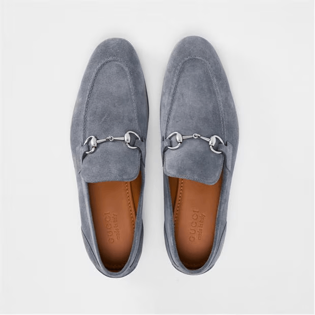 Gucci Joraan Suede Loafers Size US 9 / EU 42 - 4 Thumbnail