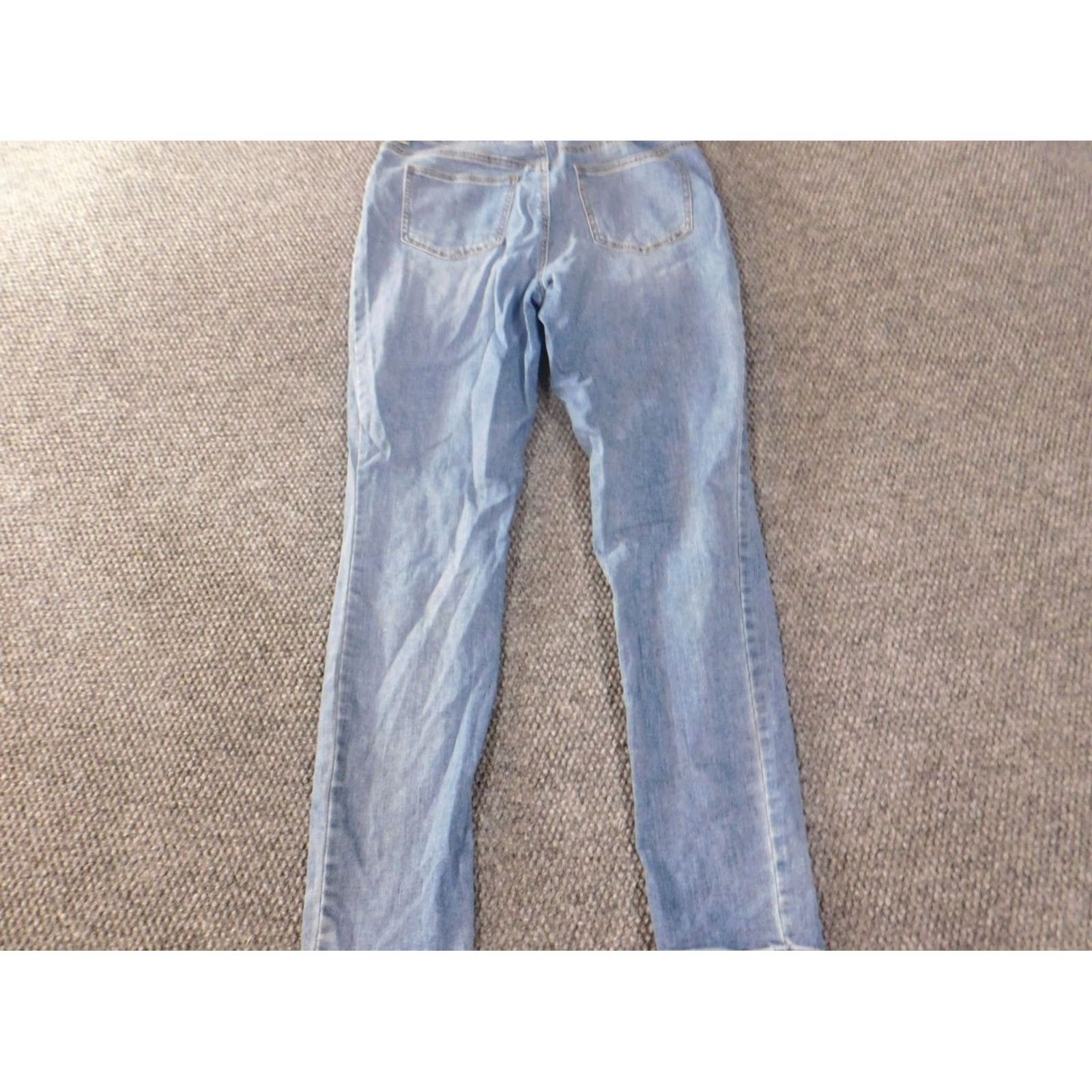 Vintage Chicos Jeans 0.5 Blue Distressed Jegging Platinum Womens Light Stretch Jeans 30 Inseam Regular Rise Mid Inseam 30 Womens Size 25" / US 0 / IT 36 - 6 Thumbnail