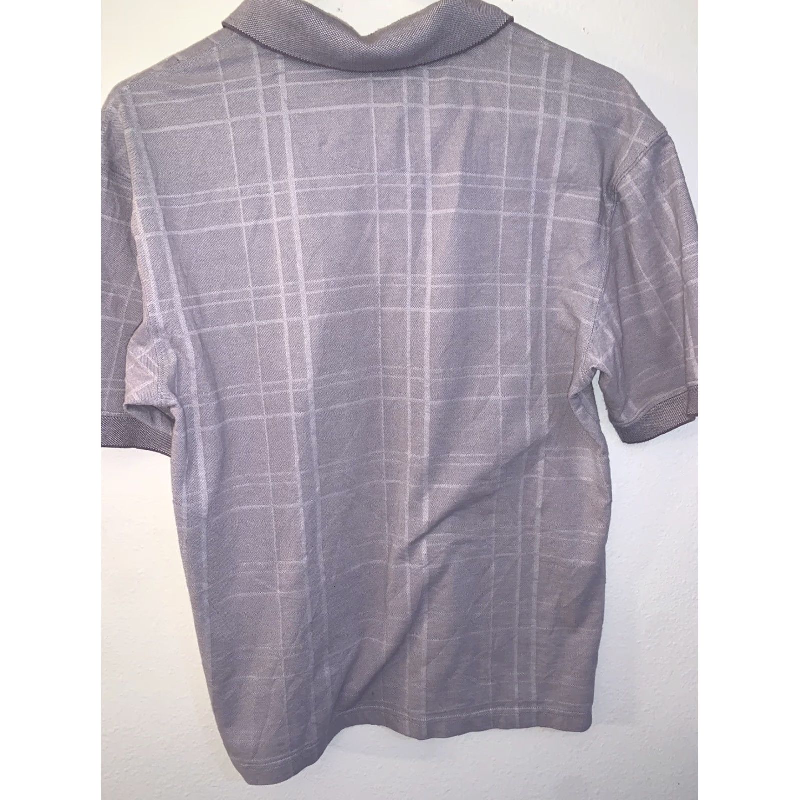 Haggar Haggar Polo Golf Shirt Short Sleeve With Pocket Gray Checks Men S Carded Regular Size S Size US S / EU 44-46 / 1 - 3 Thumbnail
