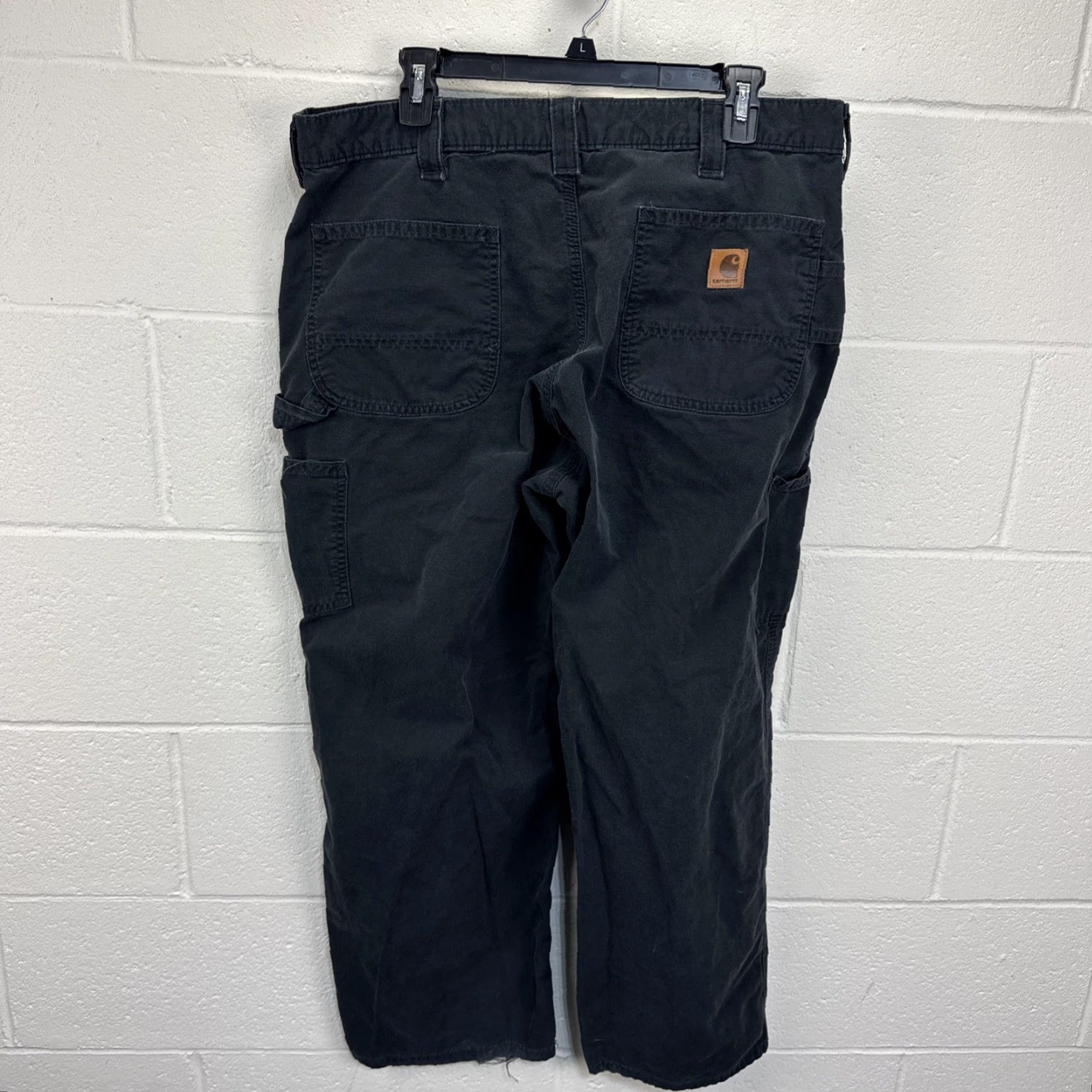 Carhartt Carhartt Pants - B151 Work 38x30 Black - Relaxed Carpenter Canvas Cotton Jeans Casual Workwear Mens Size US 38 / EU 54 - 7 Thumbnail