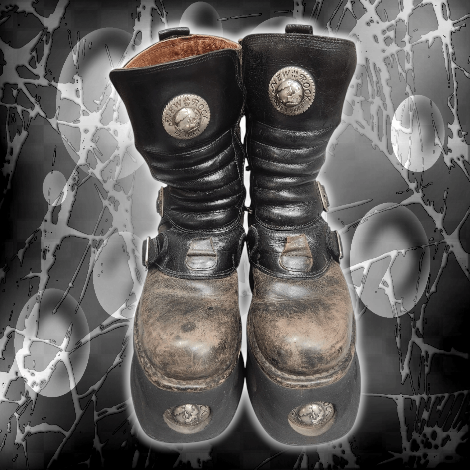 New Rock 90s Newrock Neptuno Platform Boots Size US 9 / IT 39 - 2 Thumbnail