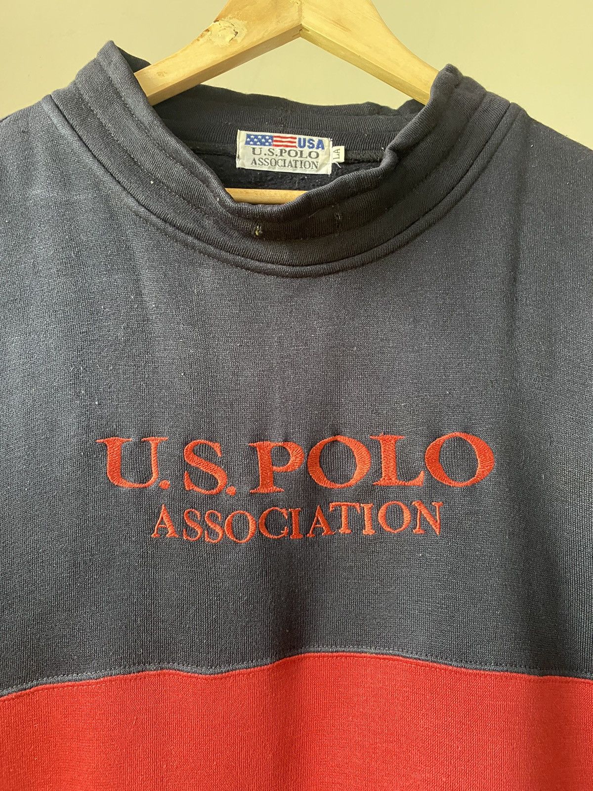 U.S. Polo Assn. × Vintage US POLO RAGLAN 3Q SWEATSHIRT RARE 90s Size US L / EU 52-54 / 3 - 4 Thumbnail