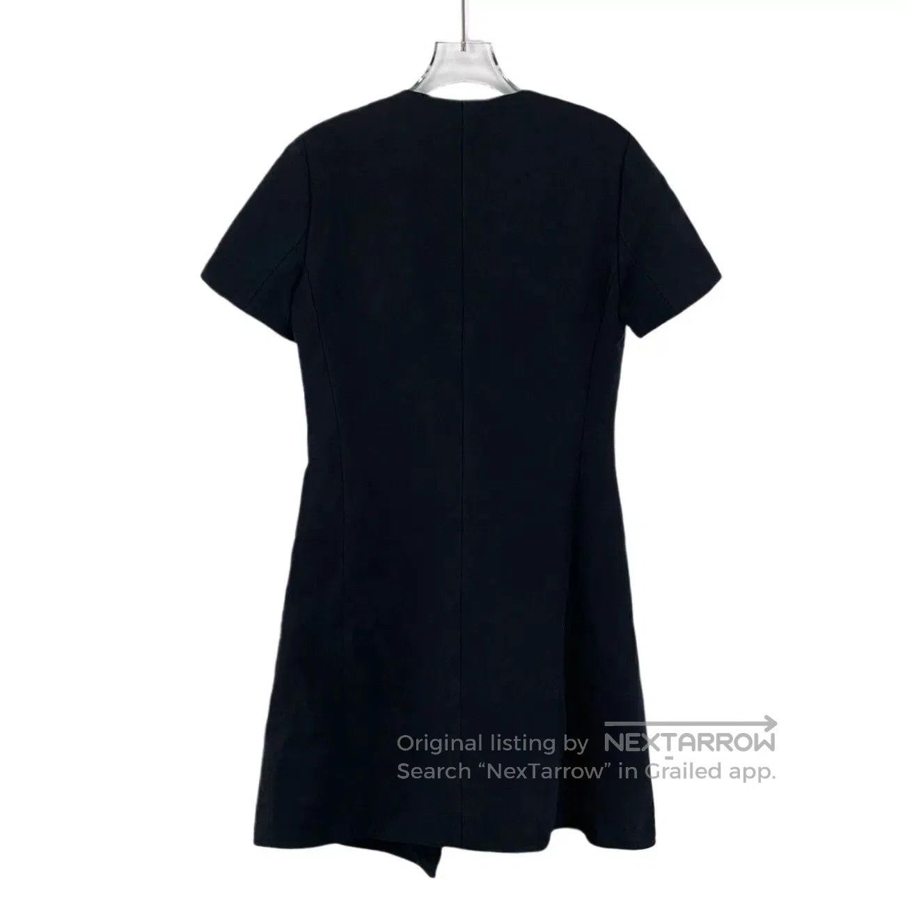Dior dior black cotton short sleeve dress. Size US 34 / EU 50 - 2 Thumbnail