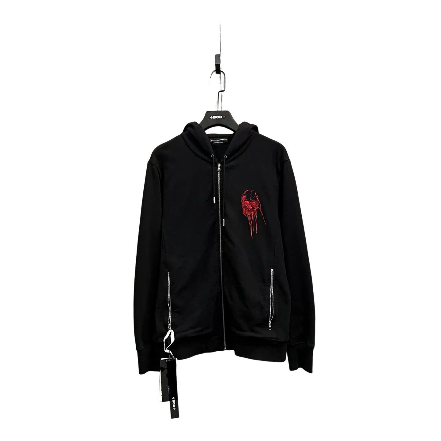 Alexander McQueen Alexander McQueen Skull Embroidered Zip Hoodie L Size US L / EU 52-54 / 3 - 1 Thumbnail