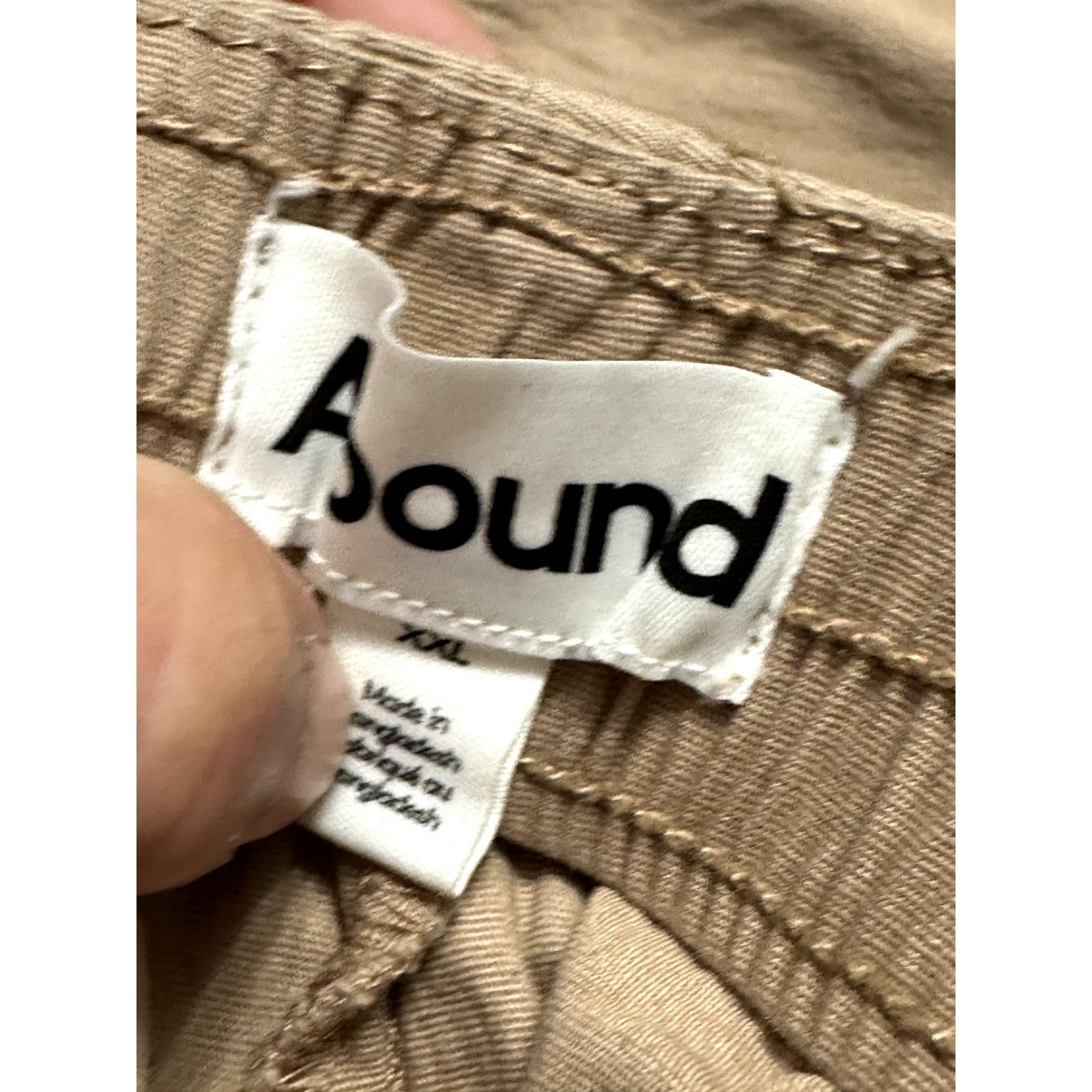 Other Abound Men's Tan/Khaki Elastic Waist Button/Zip Closure XXL Size US 44 / EU 60 - 8 Thumbnail