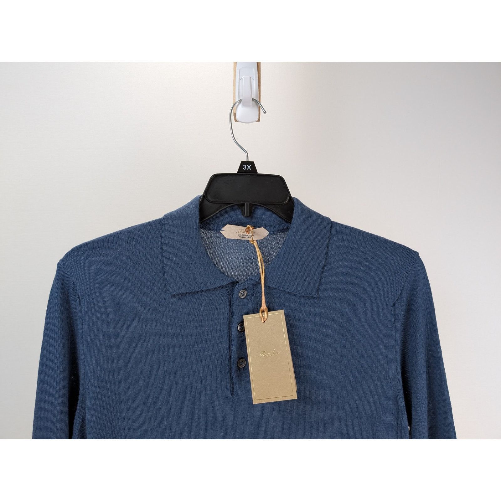 Other o1rshd1 CC20 Aurelien Cashwool Men's Polo Shirt in Petrol Size US M / EU 48-50 / 2 - 2 Thumbnail