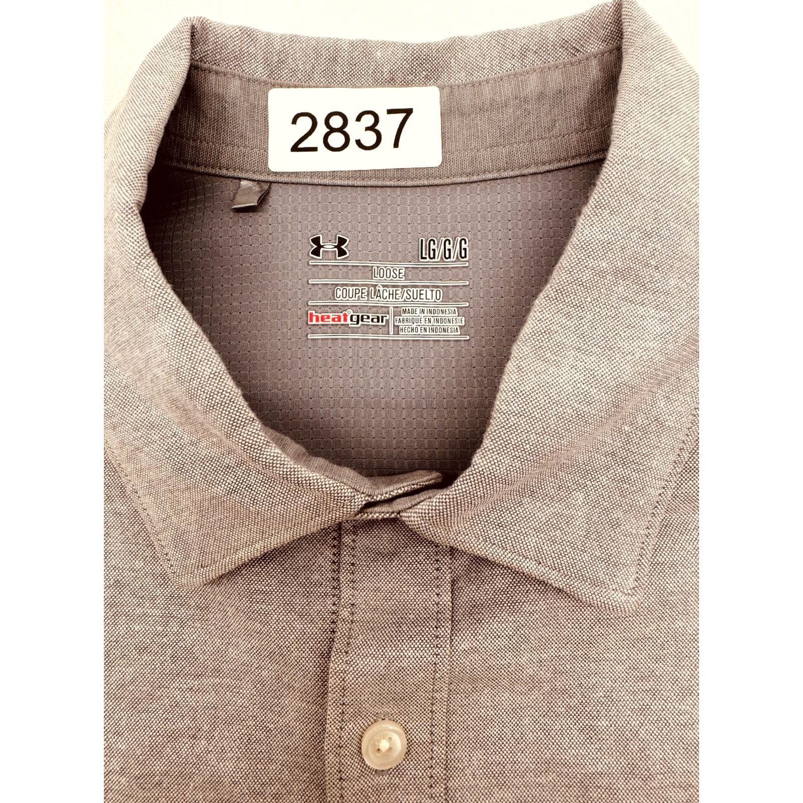 Under Armour Under Armour Long Sleeve Button-Up Mens XL Gray Performance Oxford Loose Fit Size US XL / EU 56 / 4 - 2 Thumbnail