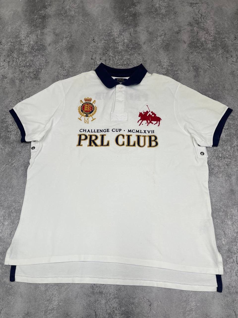 Polo Ralph Lauren Polo Ralph Lauren PRL Club Men Polo Shirt Short Sleeve White Size US XXL / EU 58 / 5 - 1 Thumbnail