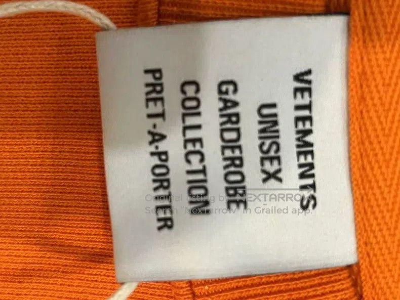Vetements VETEMENTS Orange Sweatshirt Size US XS / EU 42 / 0 - 3 Thumbnail