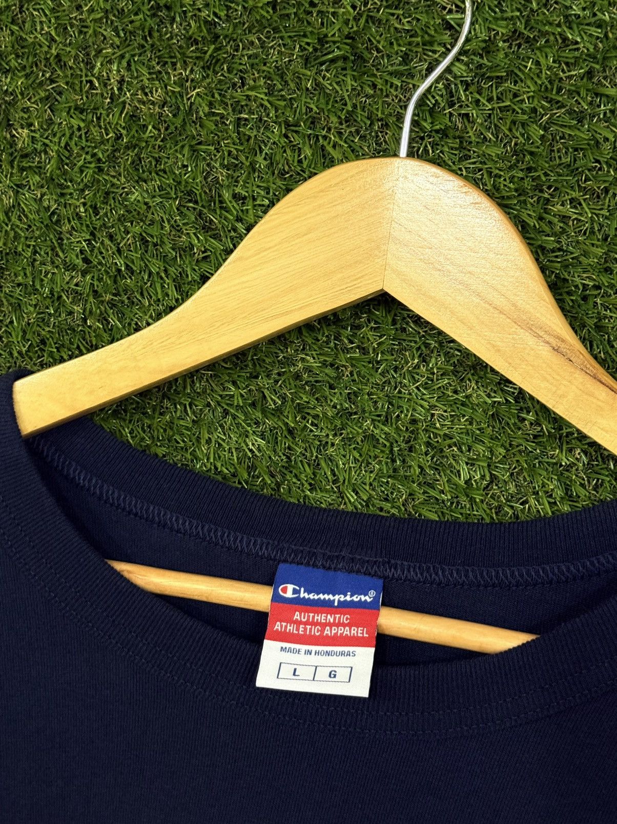 Champion Champion Heavyweight No Judgment No Limits Navy Logo Shirt Size US L / EU 52-54 / 3 - 4 Thumbnail