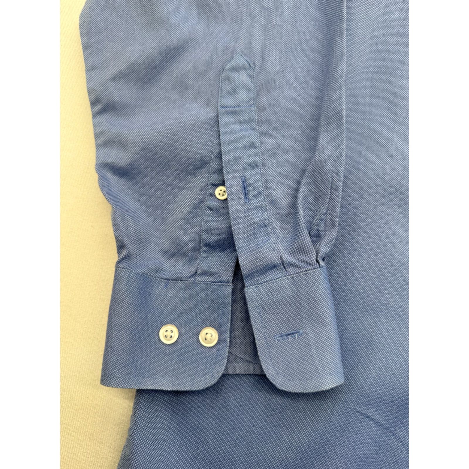 Joseph Joseph & Feiss Dress Shirt Mens 18 34/35 Blue 100's 2-Ply Perfect Twill 2472 Size 48R - 5 Thumbnail